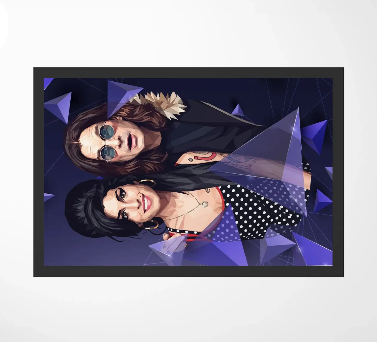 Amy Winehouse e Ozzy Osbourne Low Poly zerbino da Low Profile