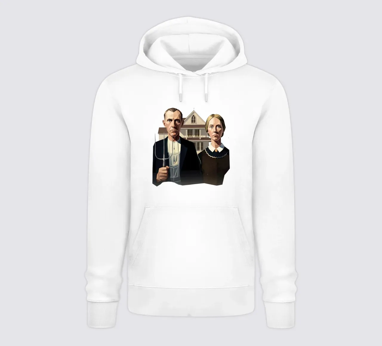 Gotico americano Lowpoly felpa con cappuccio da Low Profile