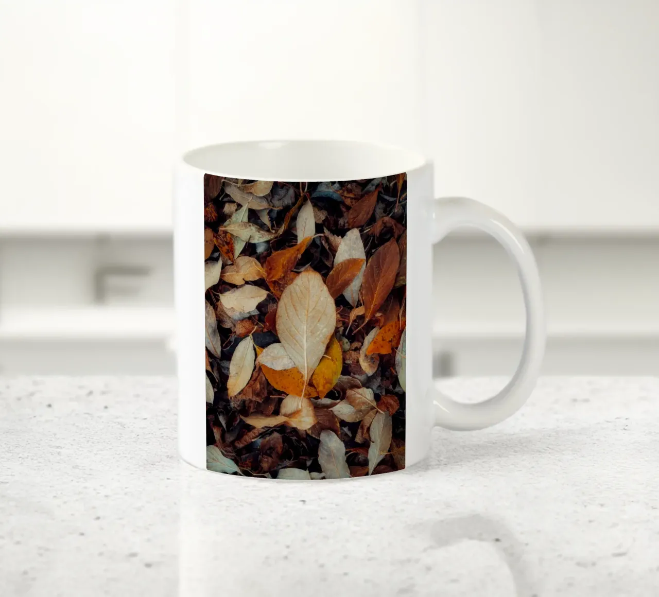 leaf autumn tazza in ceramica da feny