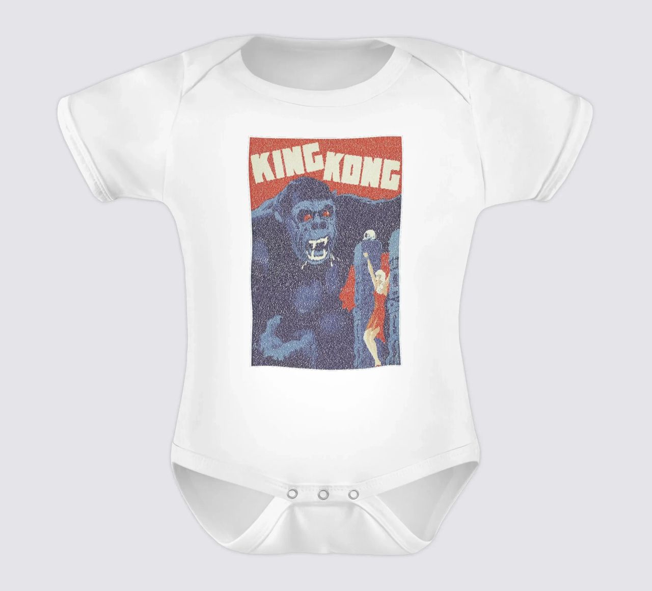 King Kong body neonato maniche corte da Robotic Ewe