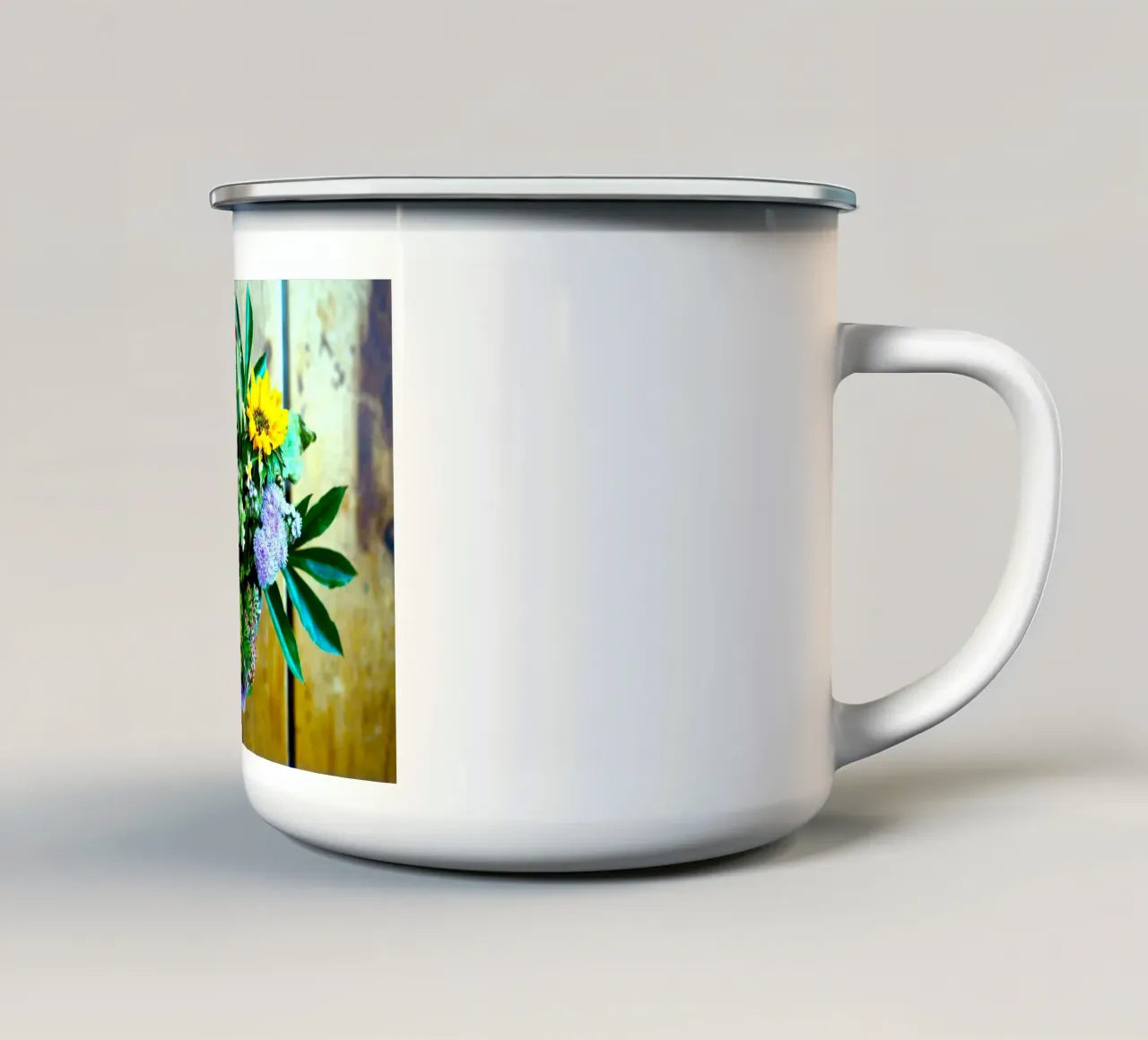 Piccolo vaso, grande gioia tazza in smalto da Nature's Palette