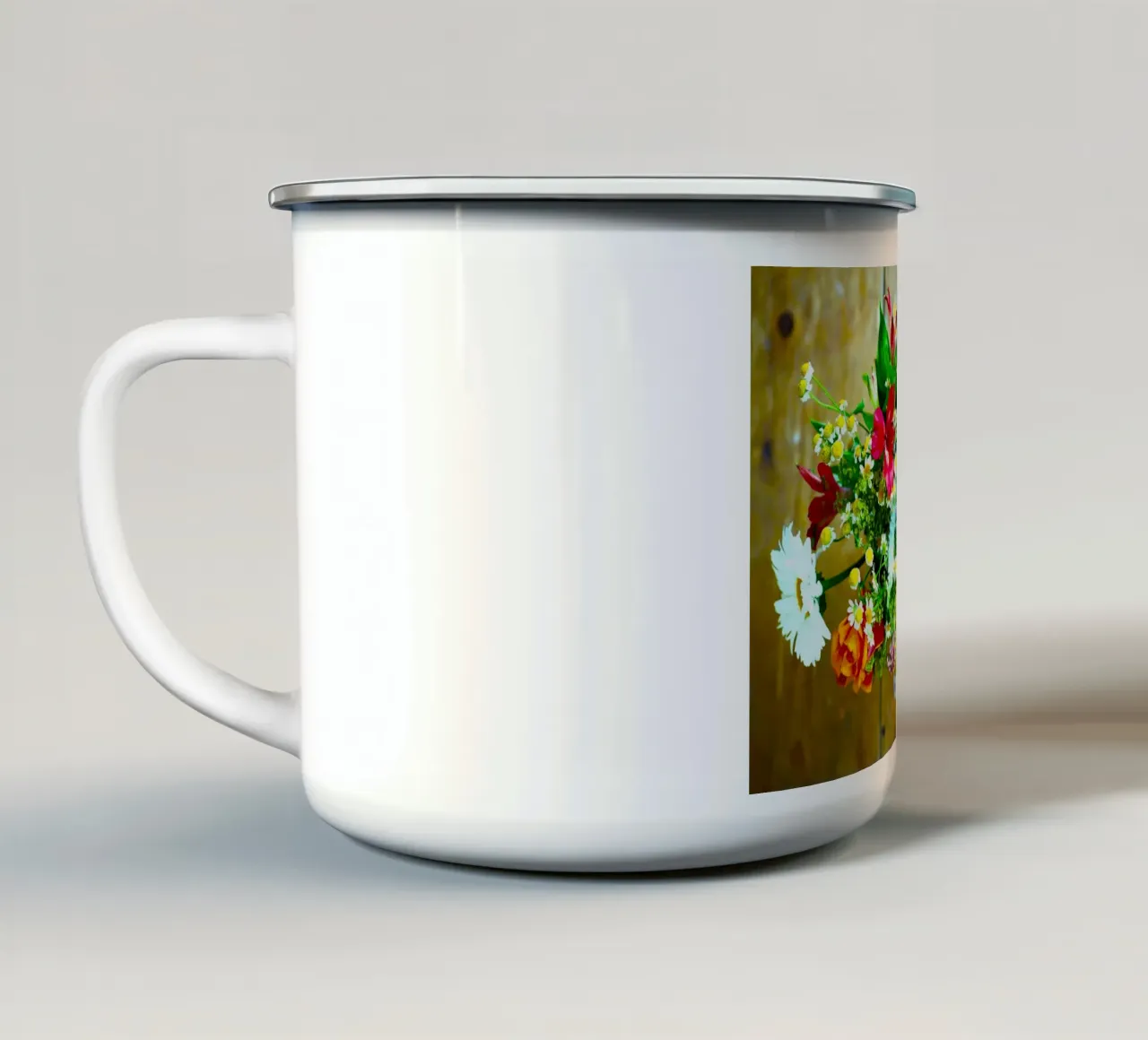 Piccolo vaso, grande gioia tazza in smalto da Nature's Palette