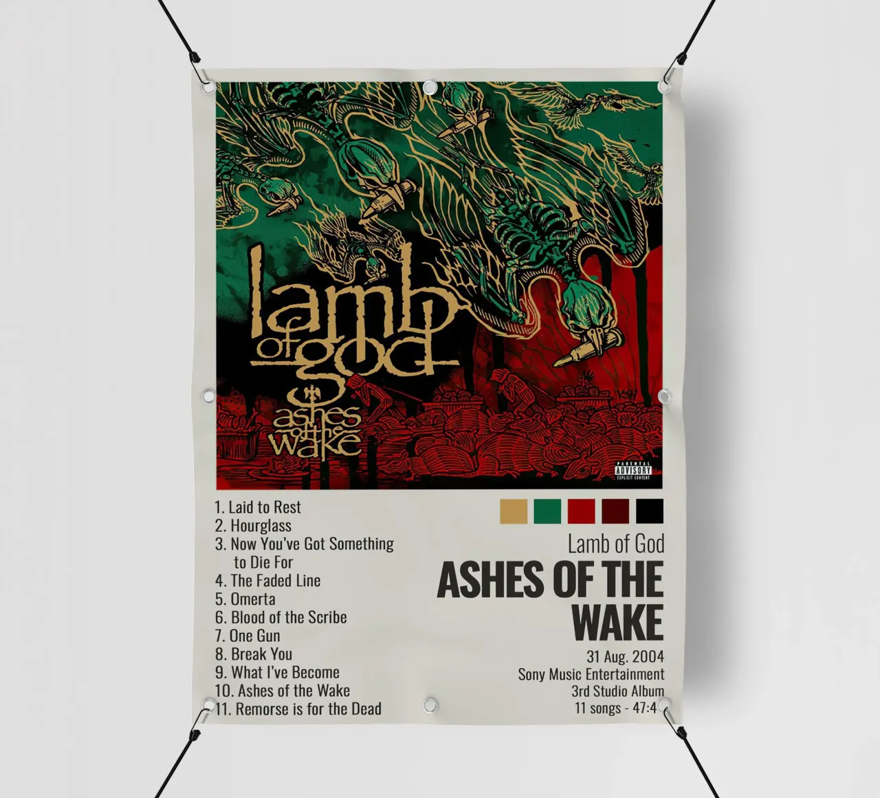 Lamb Of God Ashes Of The Wake telo in pvc da Roronoa7