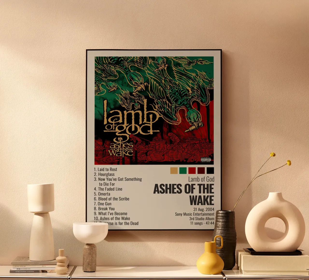 Lamb Of God Ashes Of The Wake alluminio dibond da Roronoa7