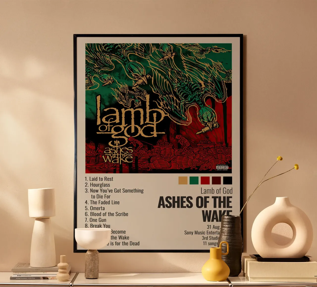Lamb Of God Ashes Of The Wake carta hahnemühle da Roronoa7