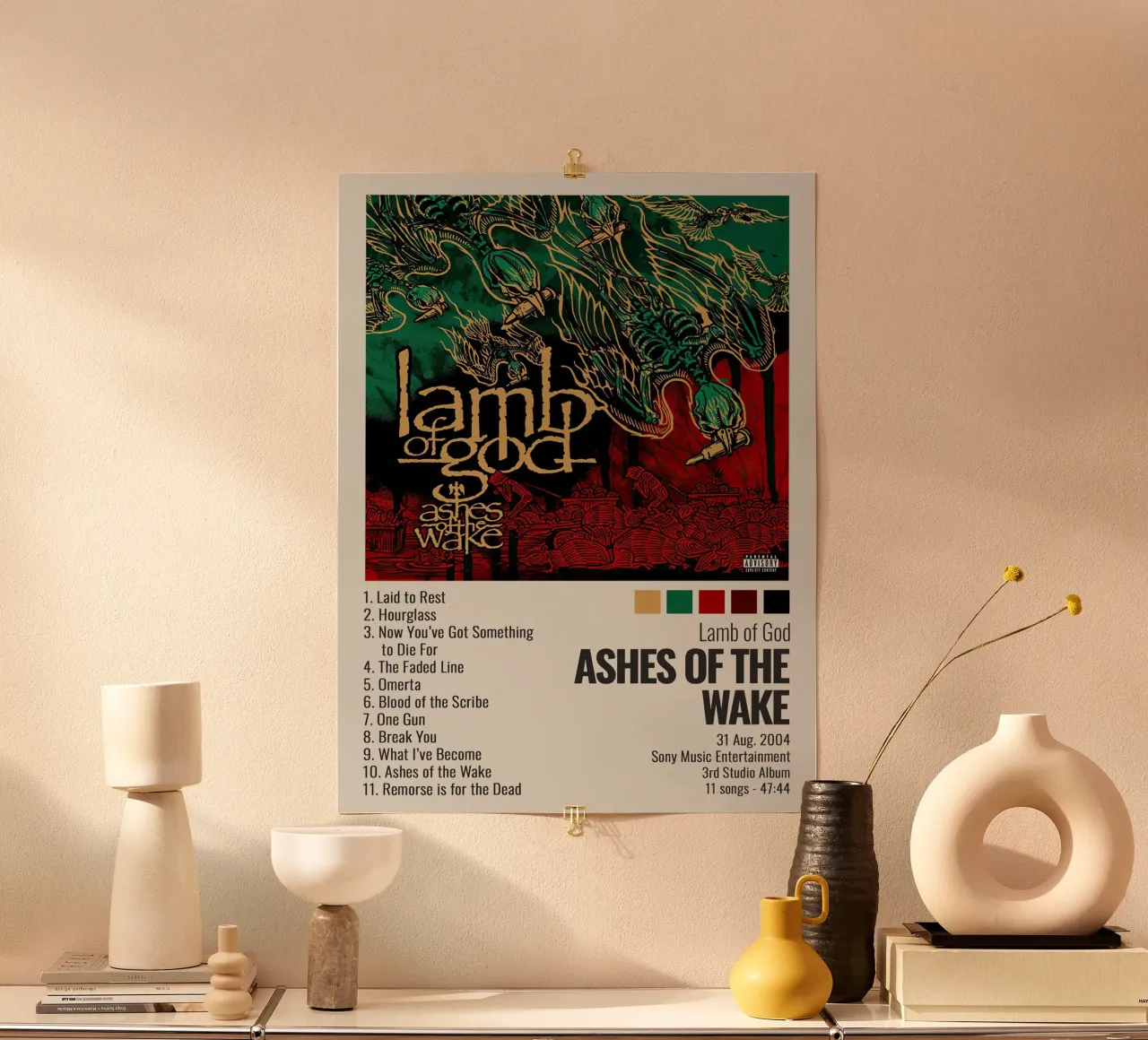 Lamb Of God Ashes Of The Wake carta hahnemühle da Roronoa7