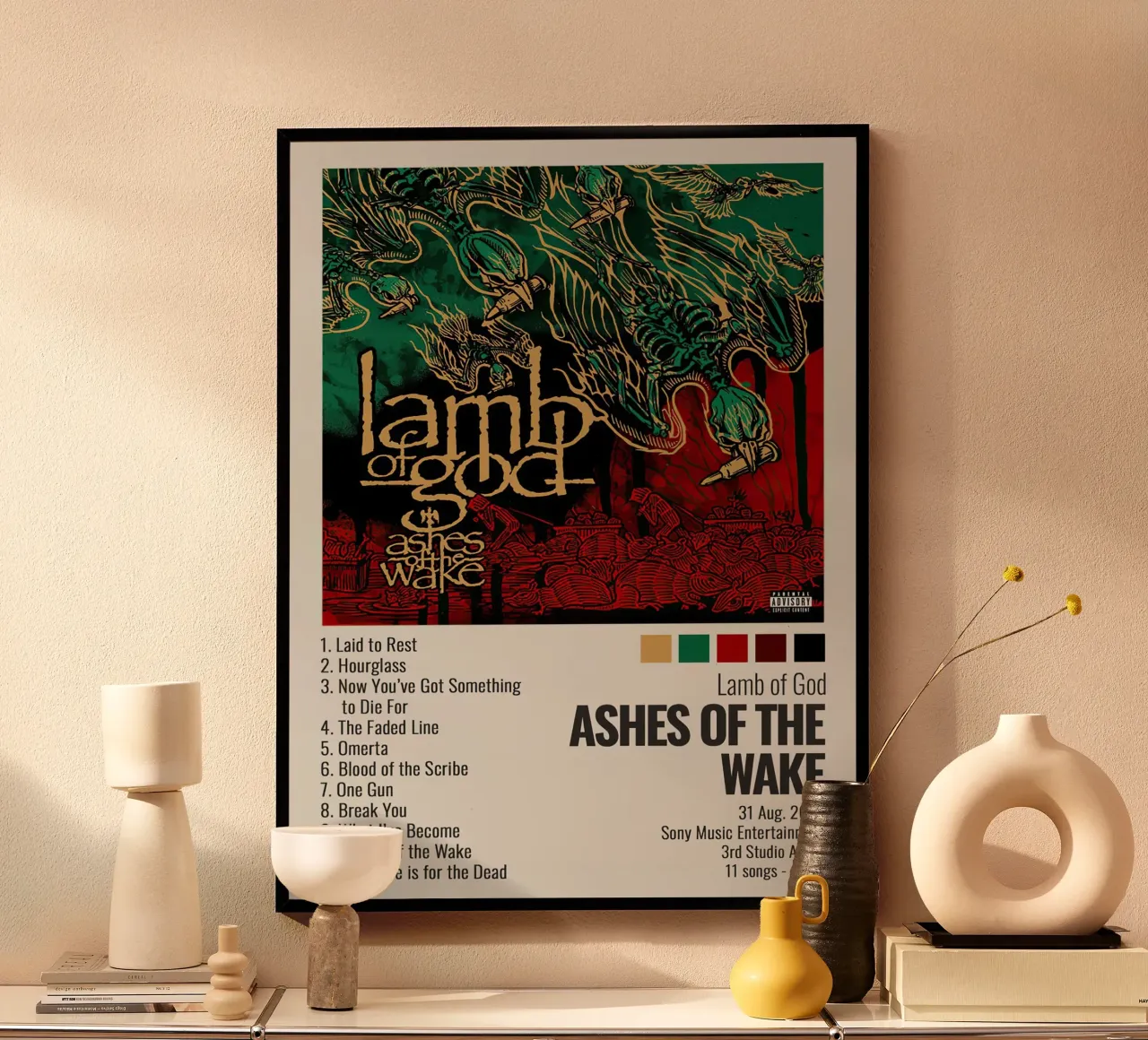 Lamb Of God Ashes Of The Wake carta hahnemühle da Roronoa7