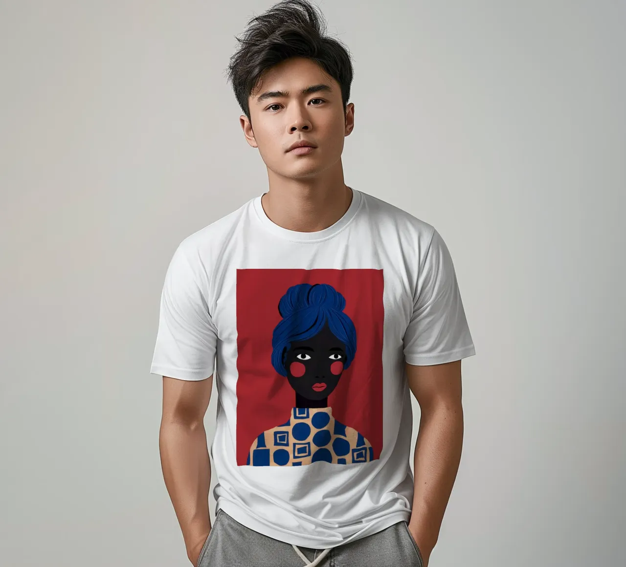 Fiducia fredda e cremisi t-shirt da Katarsis Mann