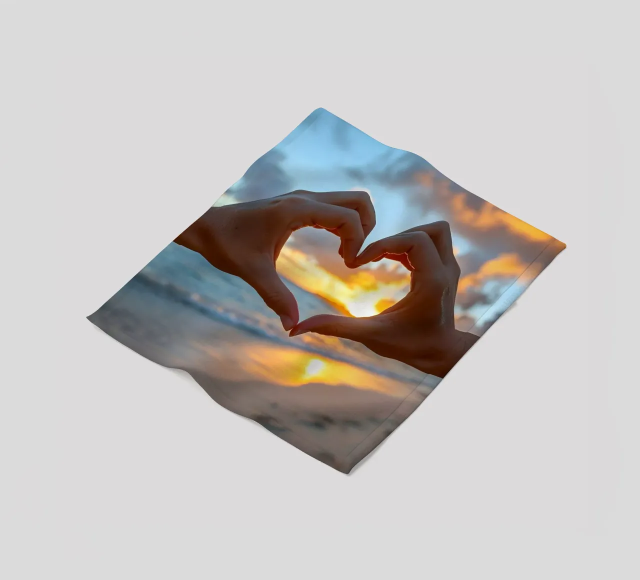 Amore costiero coperta in pile da M-Ulrich-Digital Art