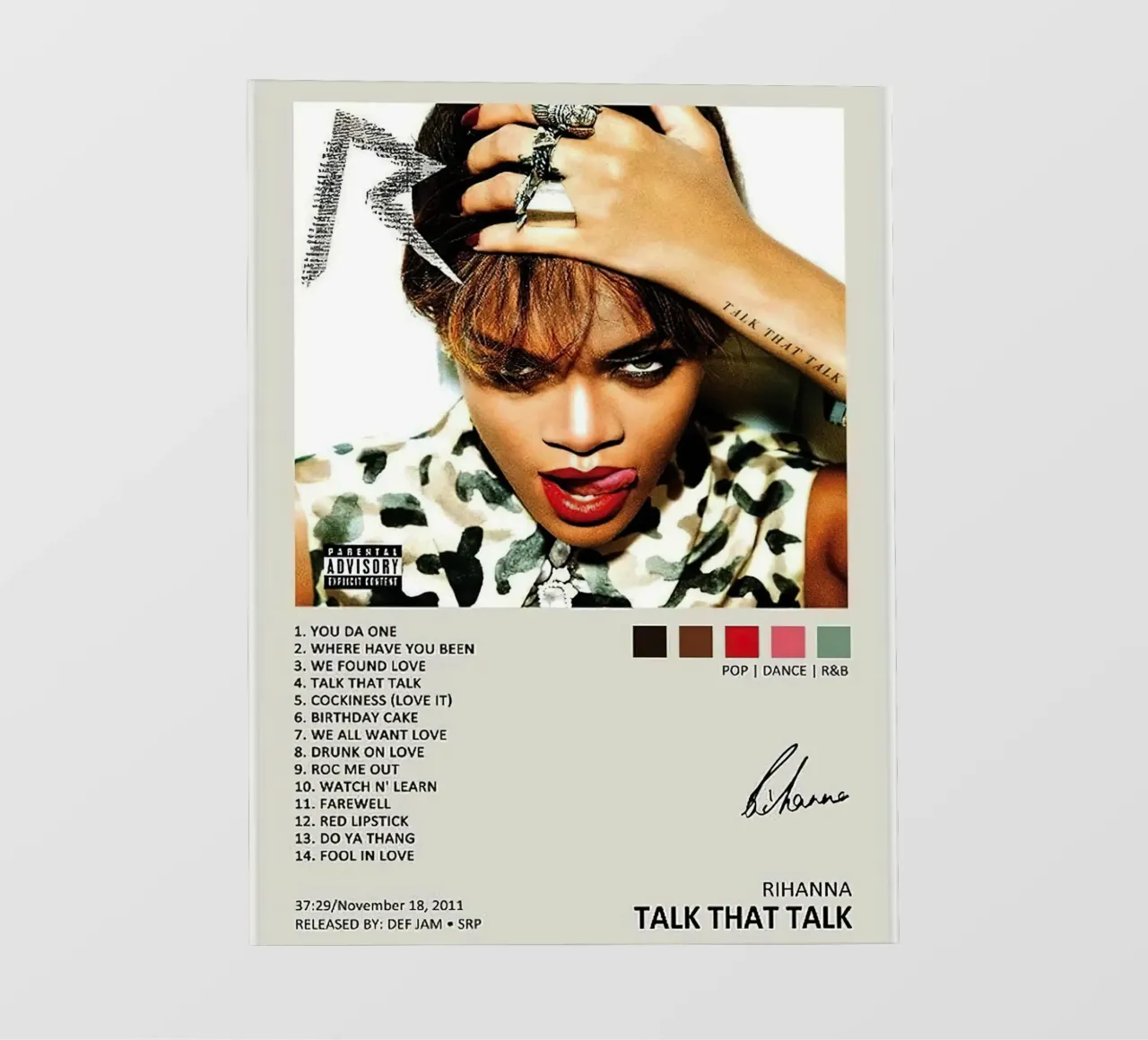 Rihana Talk That Talk telo in pvc da Roronoa7