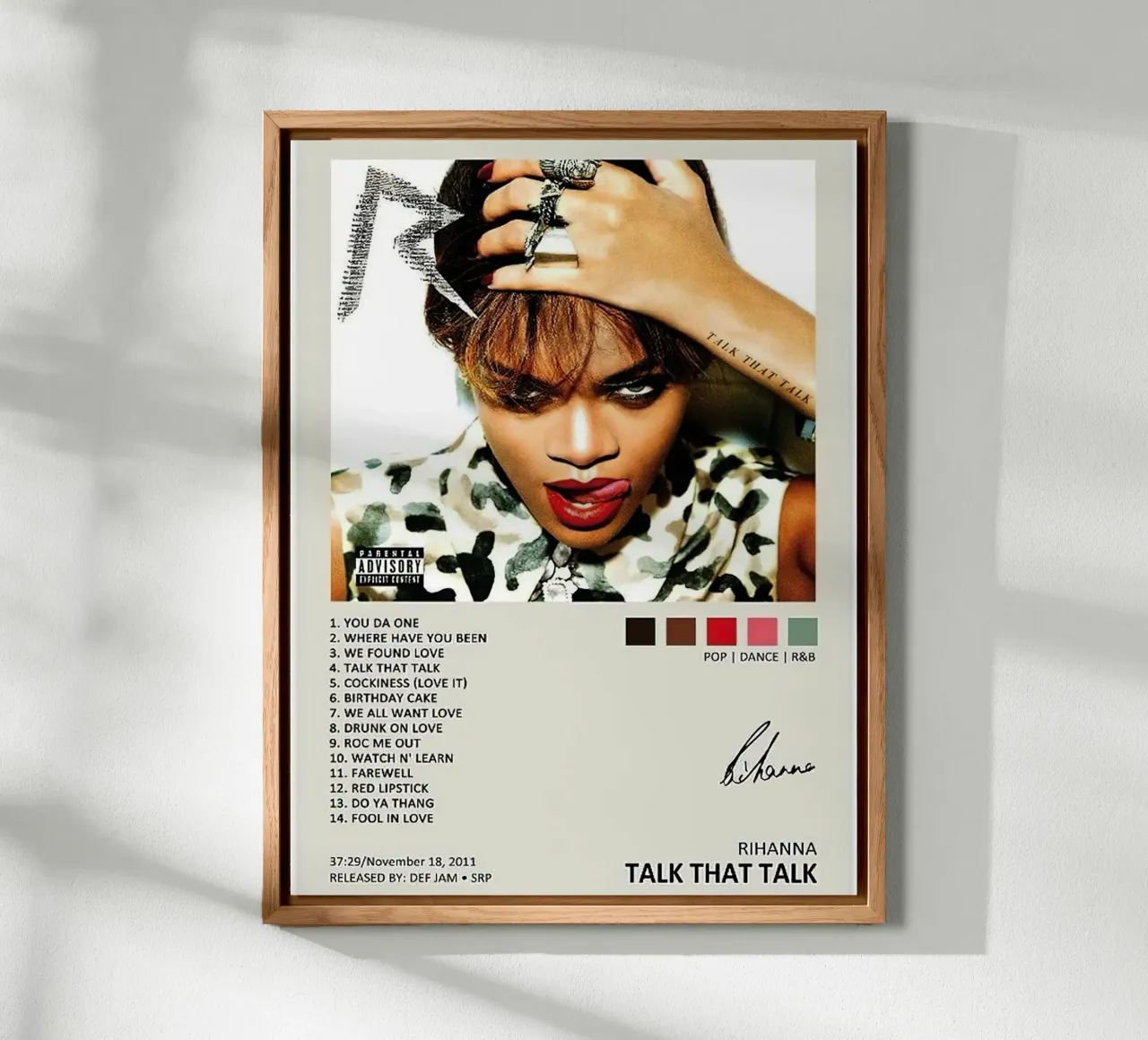 Rihana Talk That Talk alluminio dibond da Roronoa7