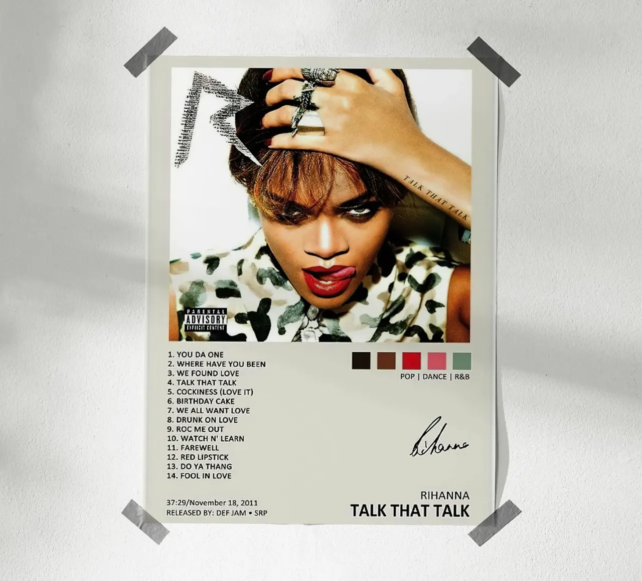 Rihana Talk That Talk carta hahnemühle da Roronoa7