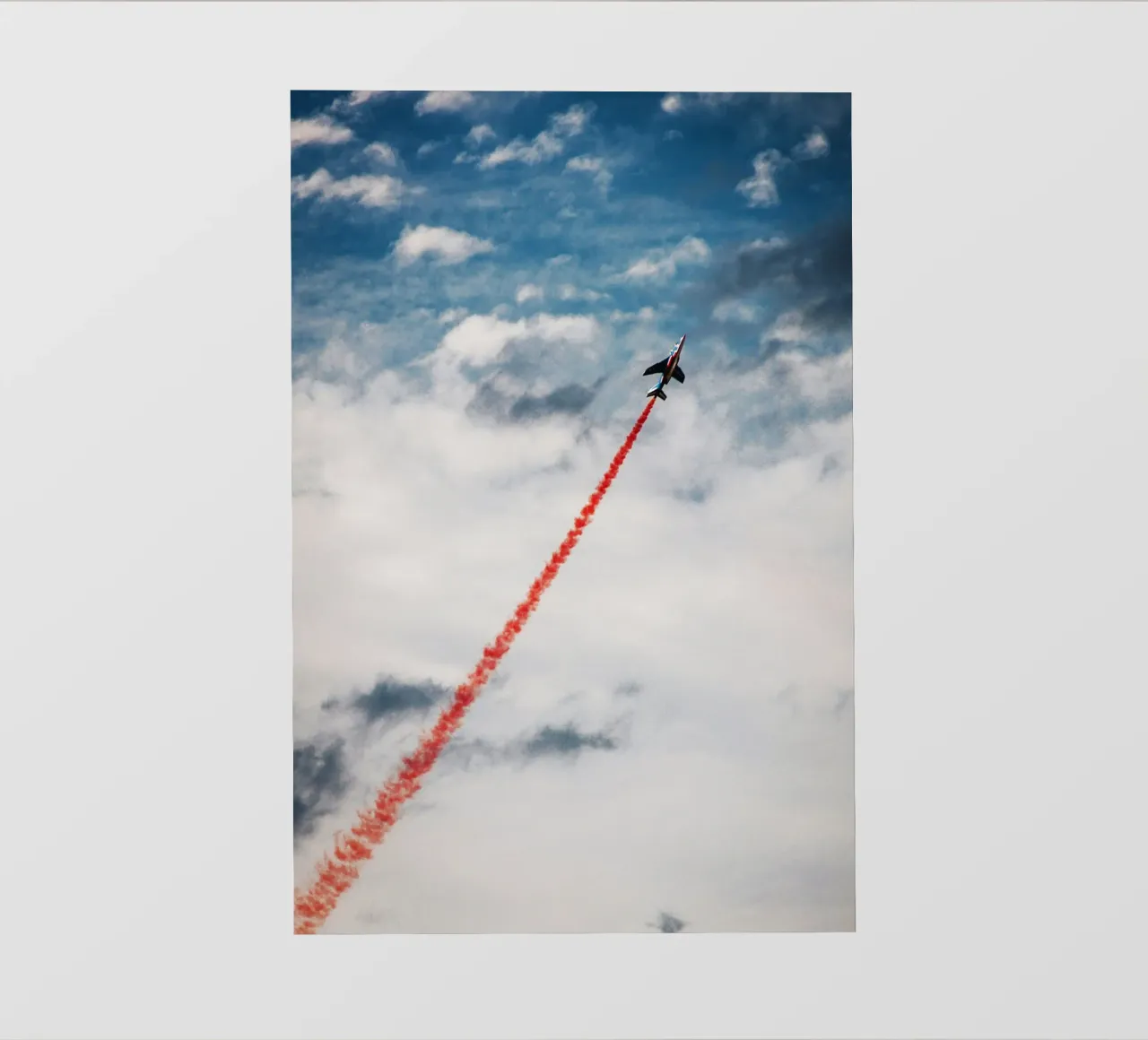 plane smoke red pellicola backlit da feny