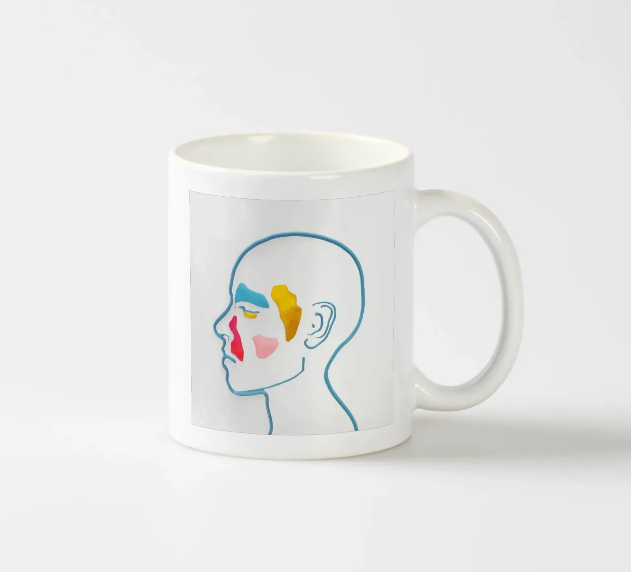 Dolore minimalista a goccia tazza in ceramica da Katarsis Mann