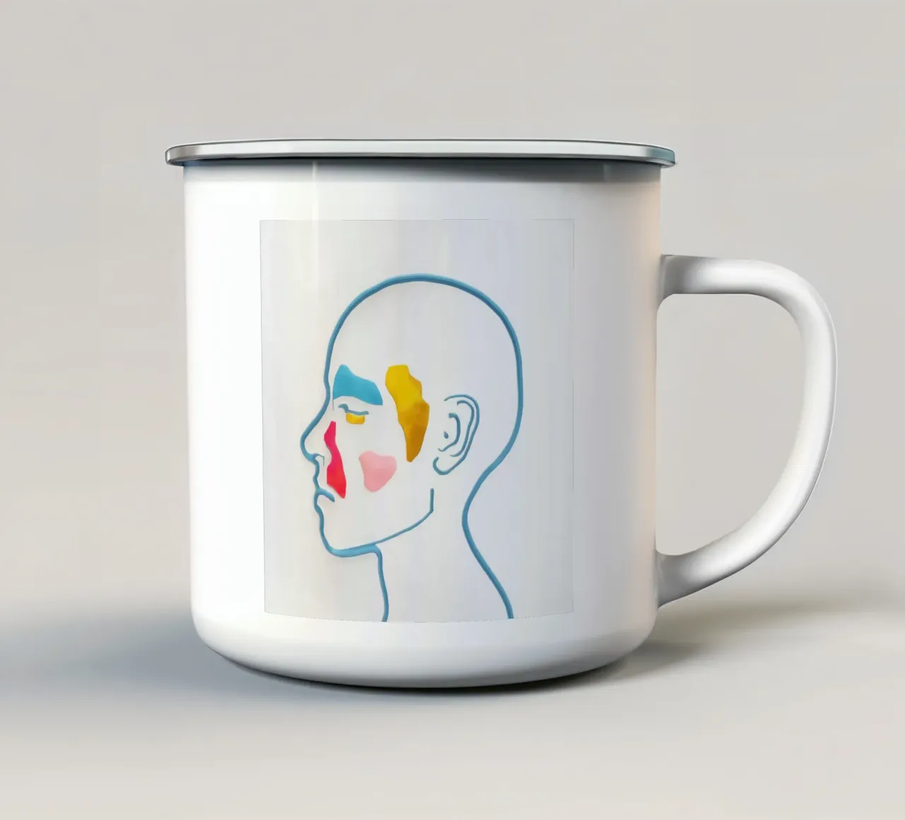 Dolore minimalista a goccia tazza in smalto da Katarsis Mann