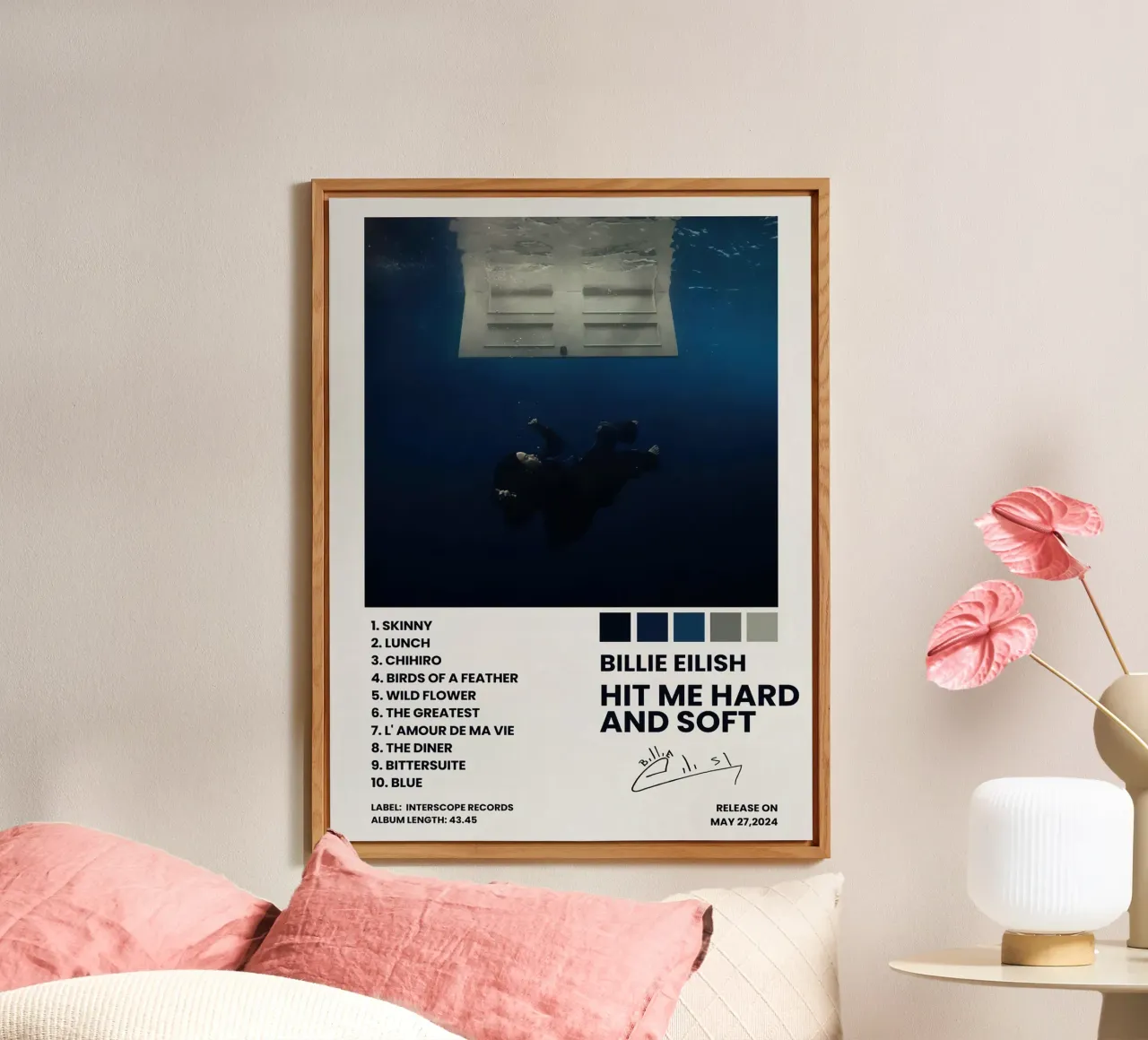 Billie Eilish Hit Me Hard And Soft pannello forex da Roronoa7