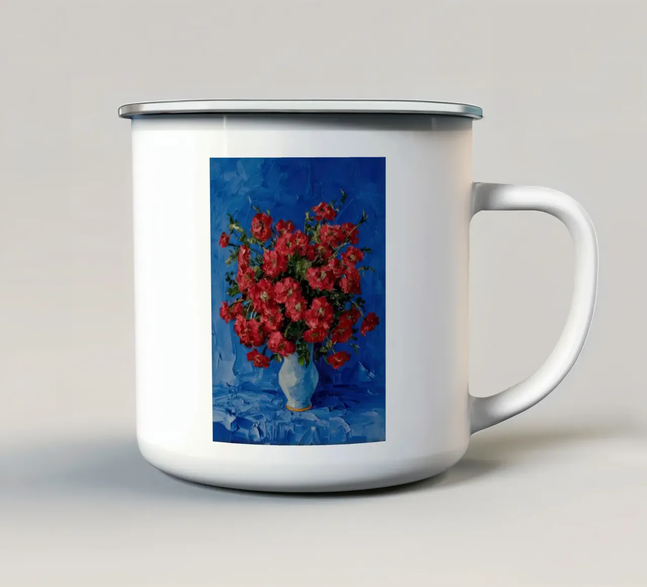 Radiosità della rosa cremisi tazza in smalto da Angkasa Mist