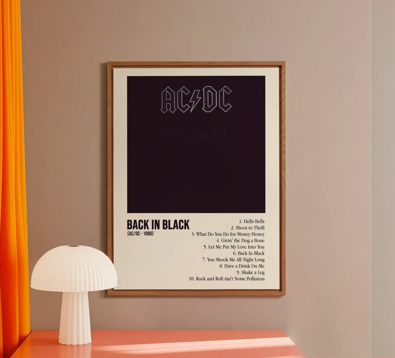 AC/DC Back In Black alluminio dibond da Roronoa7