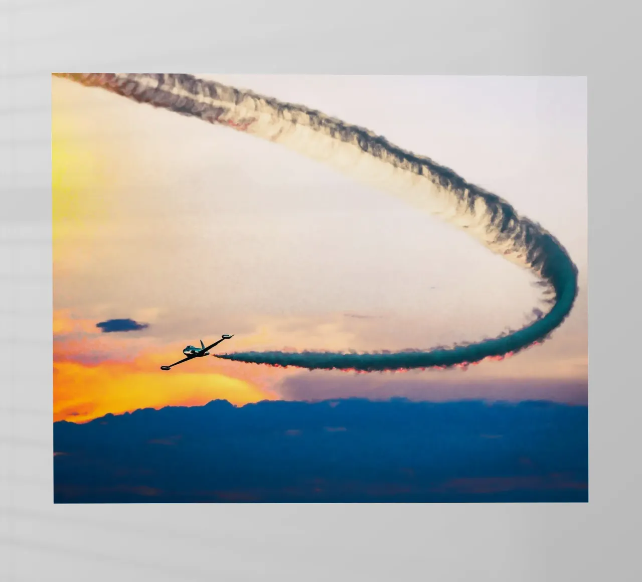 curve smoke plane pellicola backlit da feny