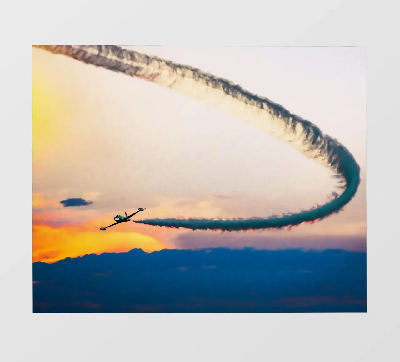 curve smoke plane pellicola backlit da feny