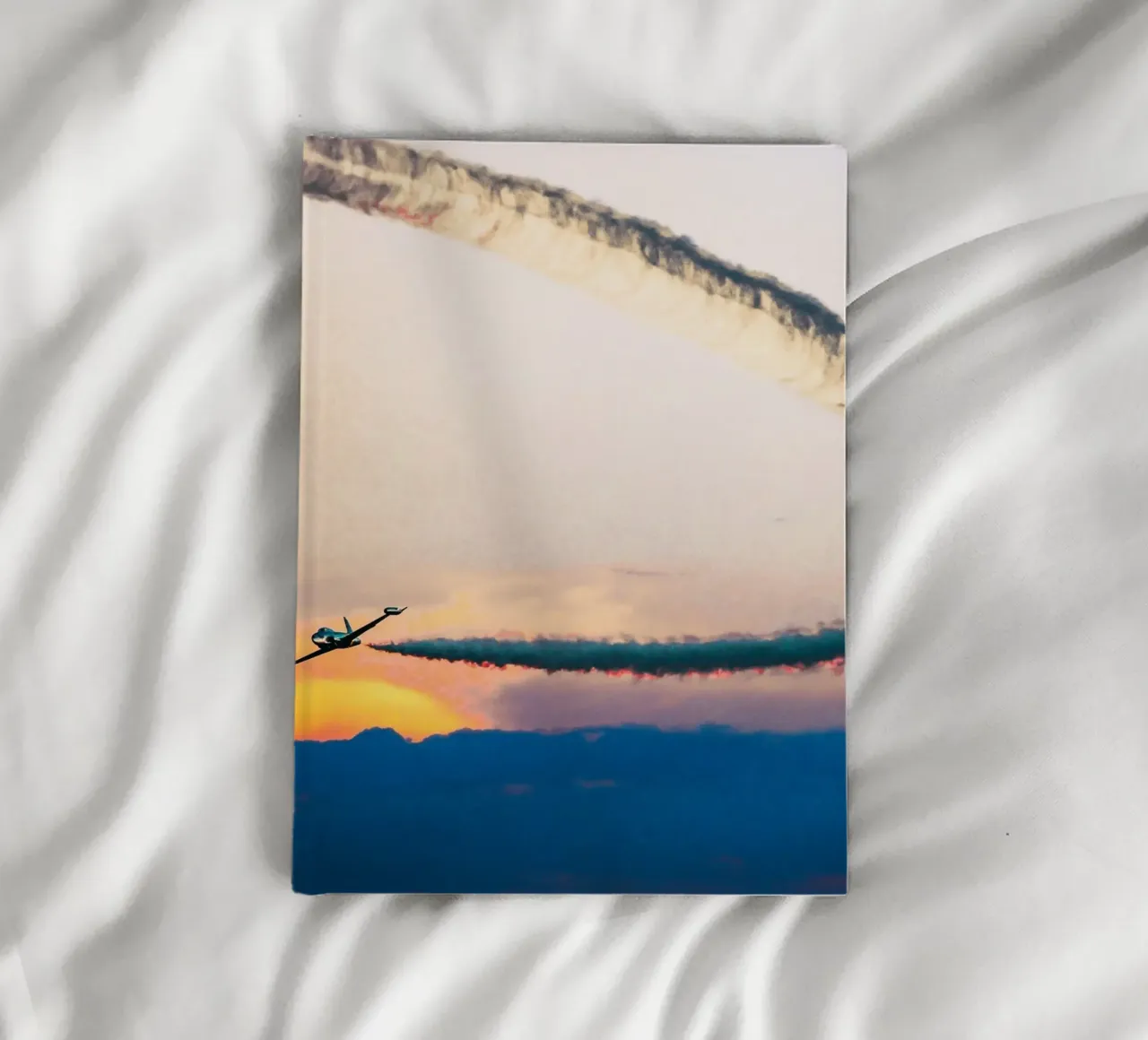 curve smoke plane notebook by feny