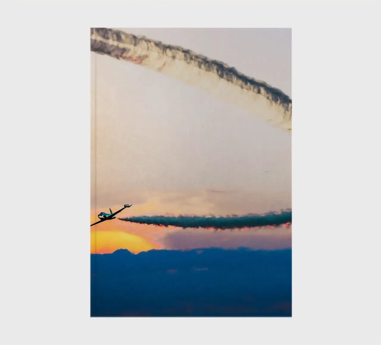 curve smoke plane notebook by feny