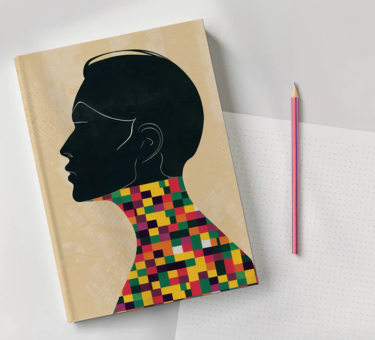 Checkered Identity Shadow notebook by Katarsis Mann