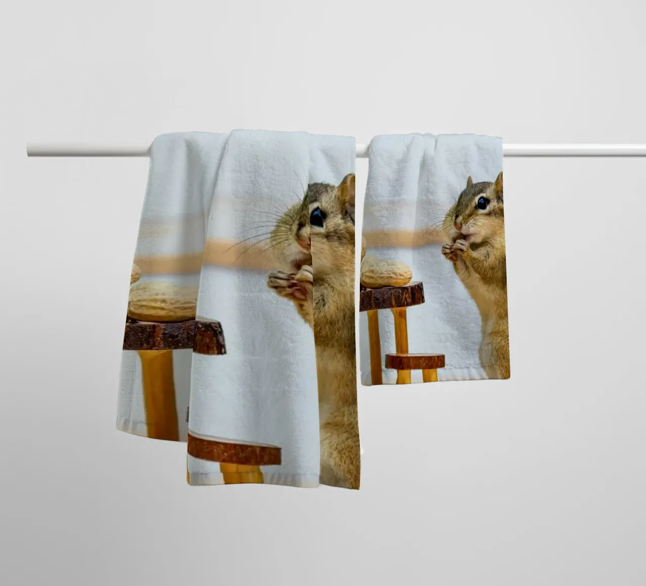 squirrel vs peanut asciugamano da bagno da feny