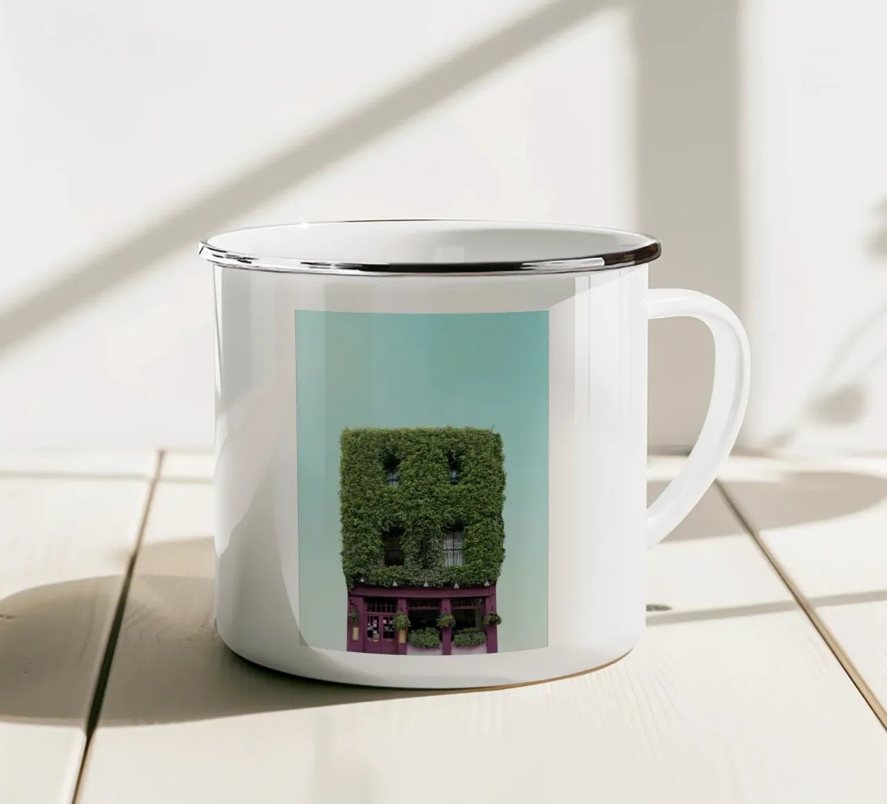 chop forest house tazza in smalto da feny