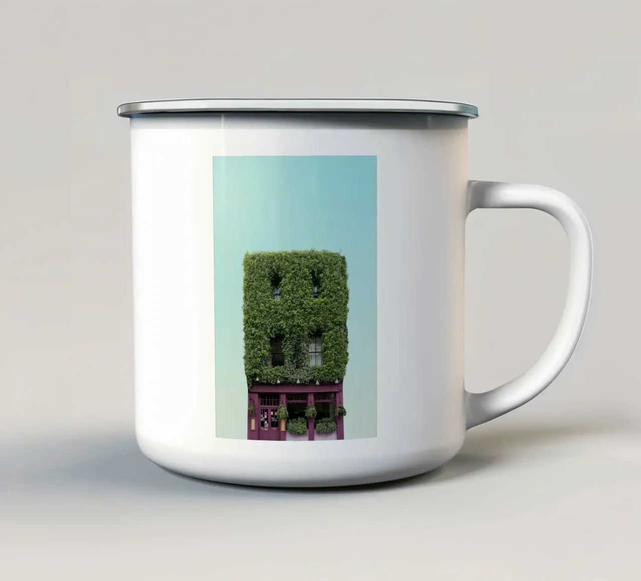 chop forest house tazza in smalto da feny