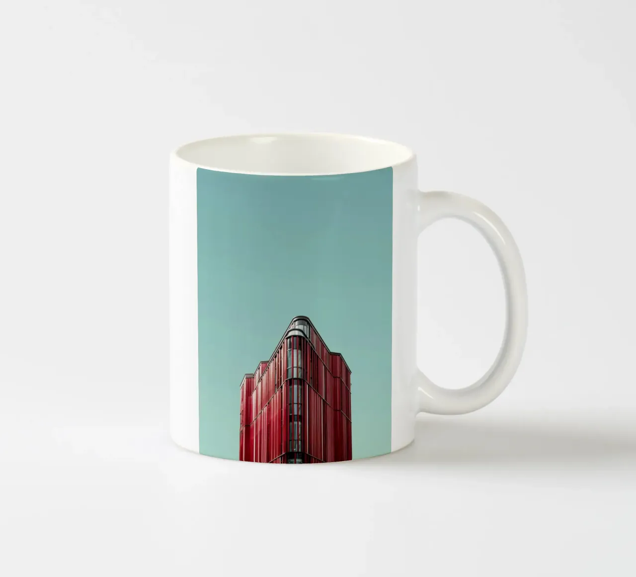 red tower triangle tazza in ceramica da feny
