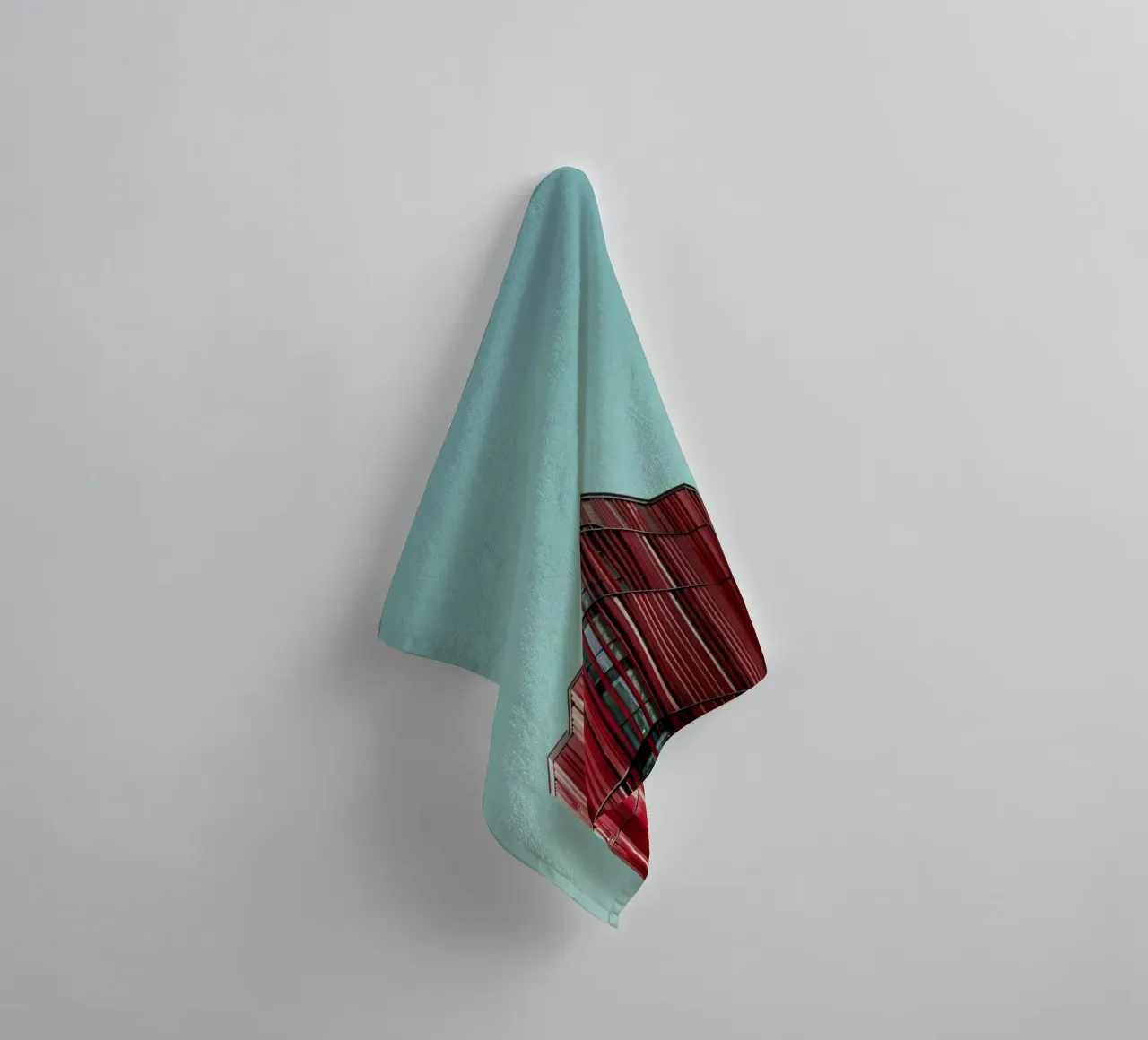 red tower triangle asciugamano da bagno da feny