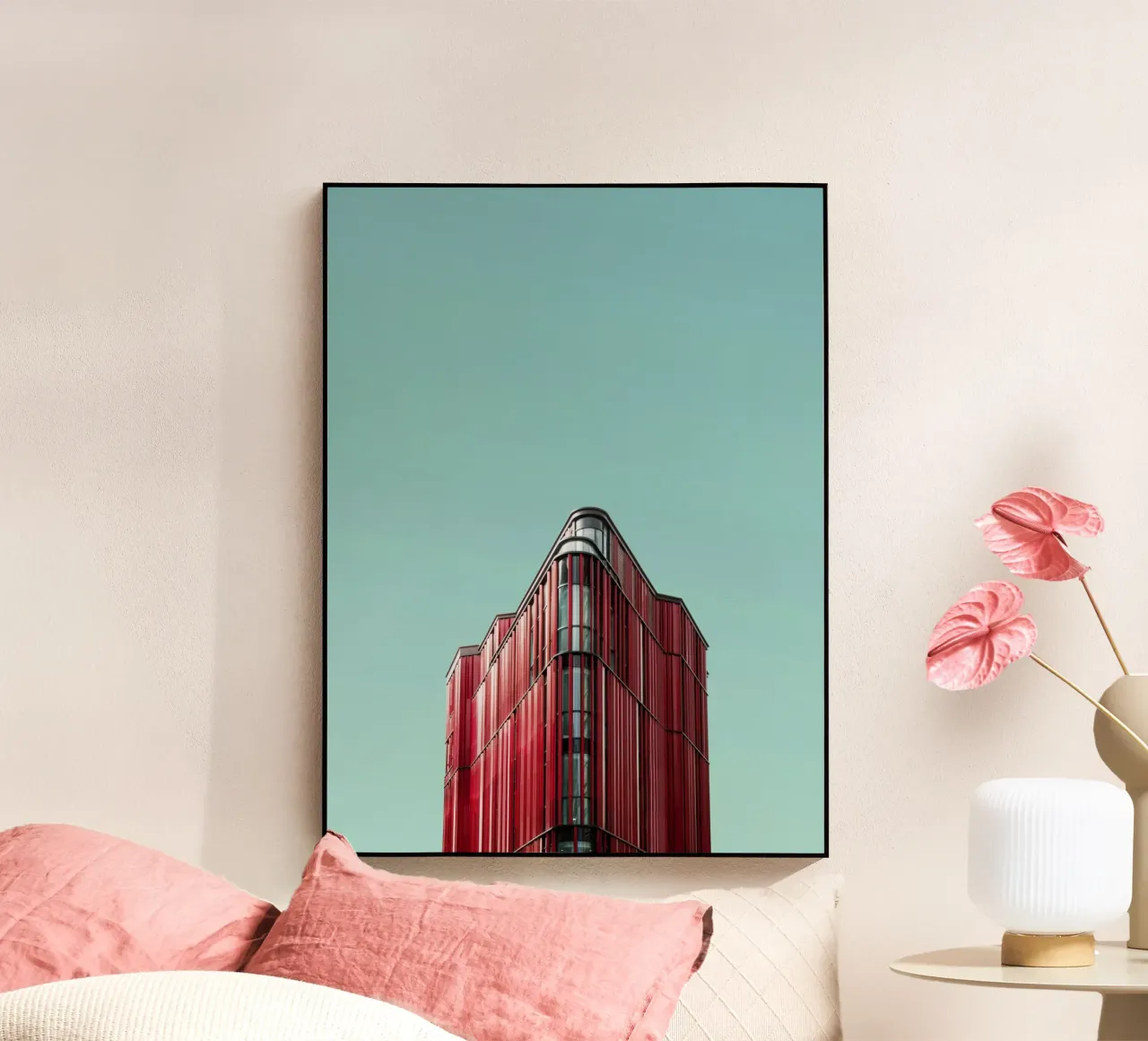 red tower triangle metacrilato de feny