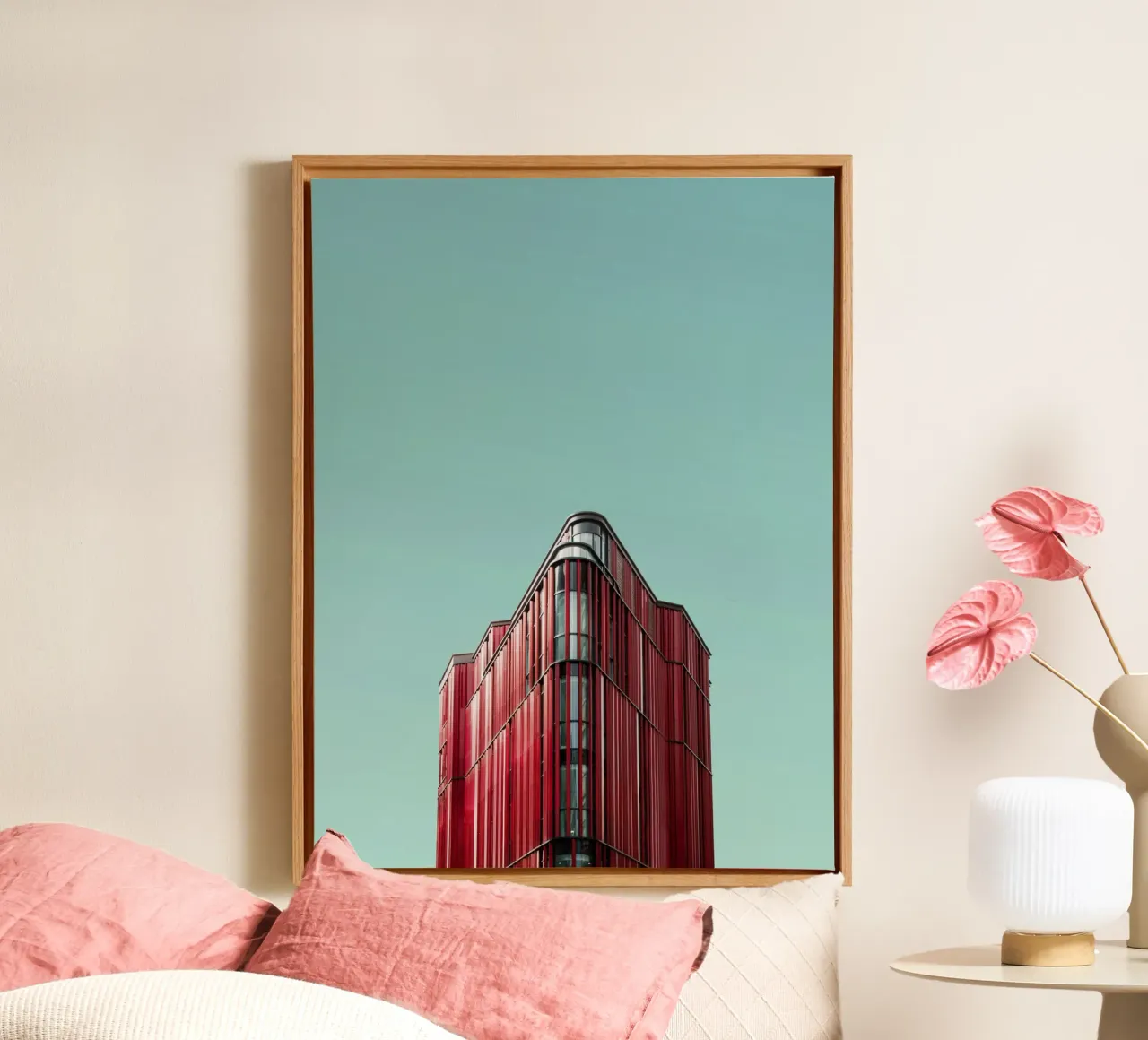 red tower triangle tela da feny