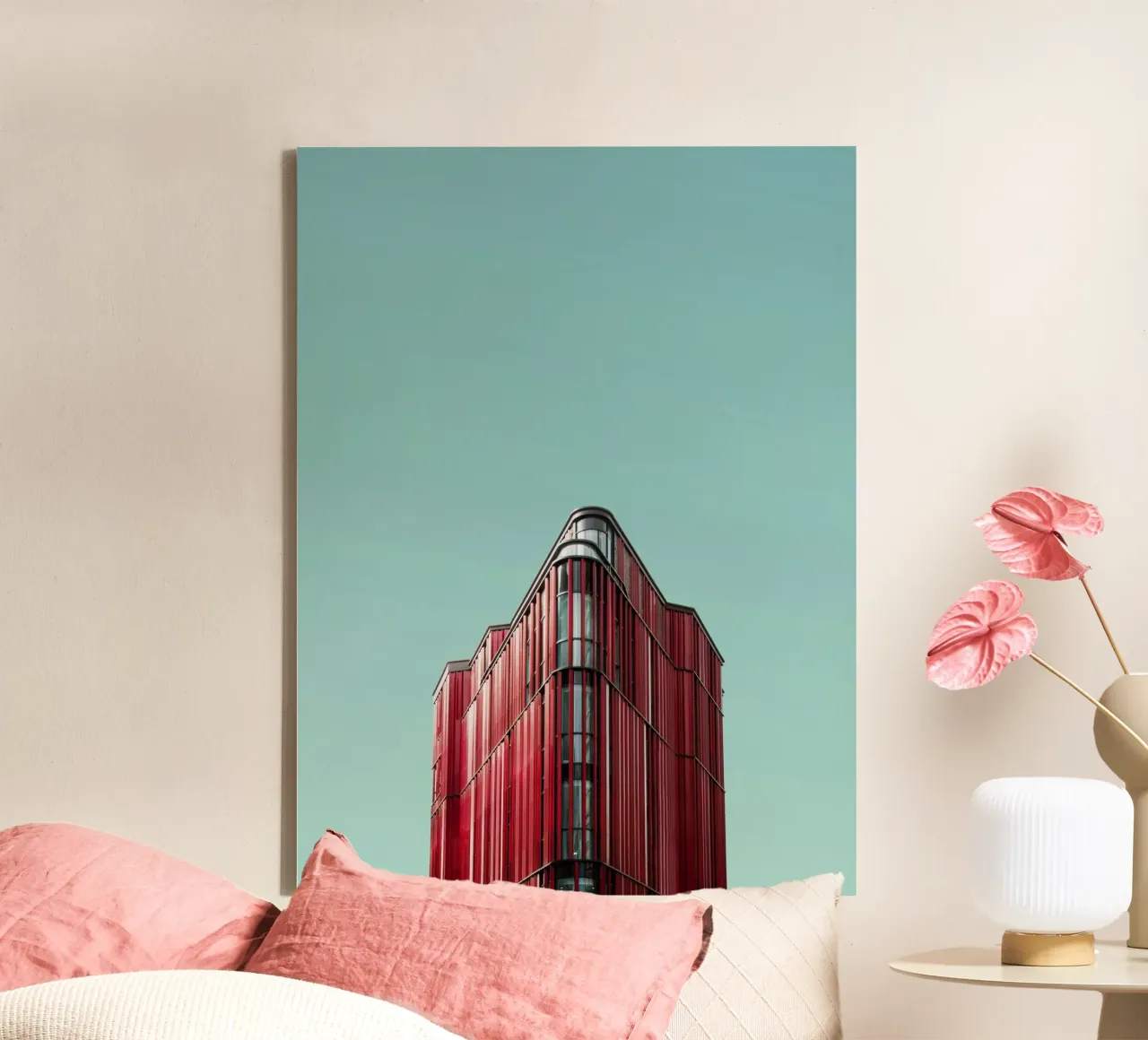 red tower triangle tela da feny