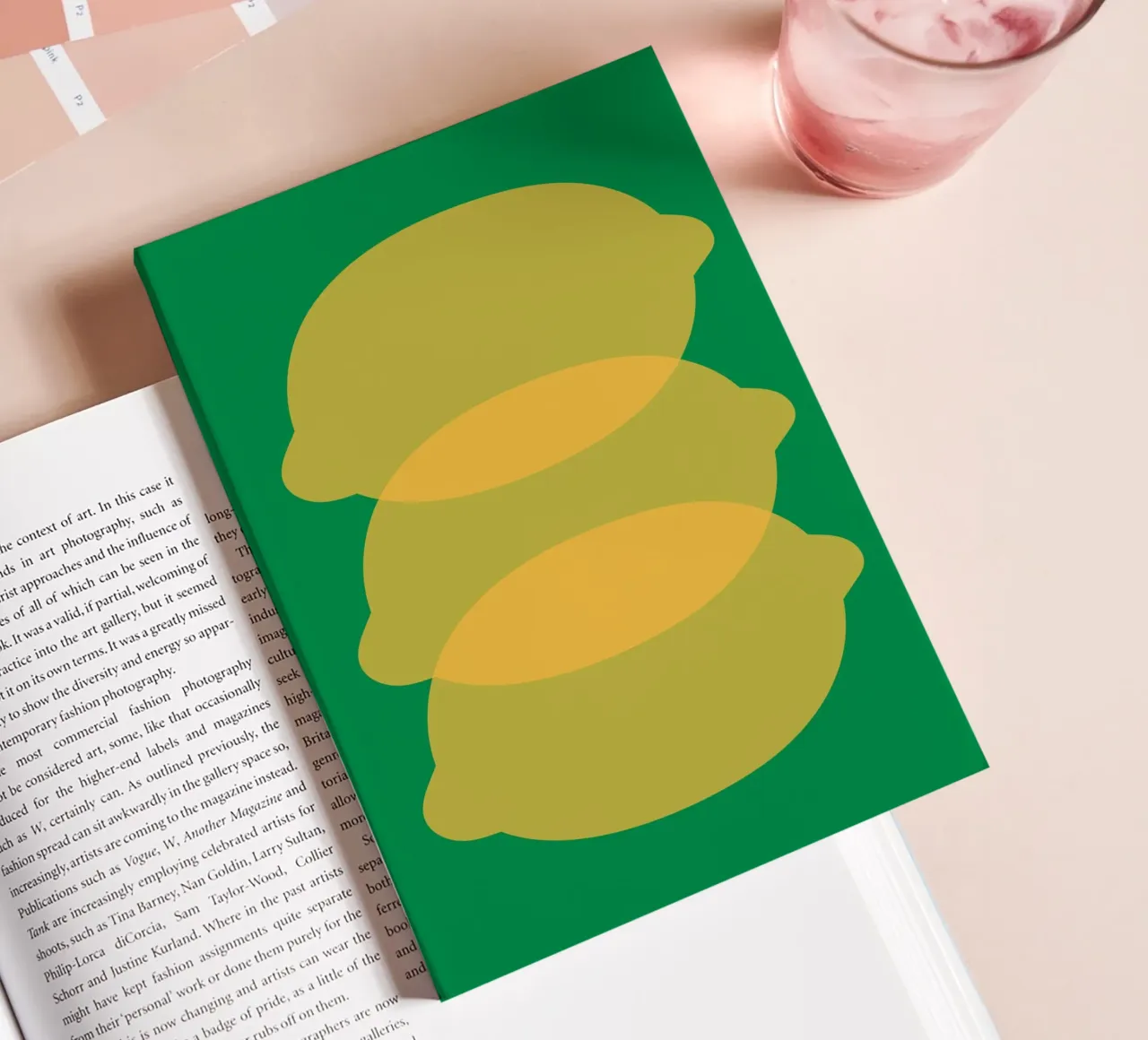 Vert Jaune Citron carnet de notes de galihstudio