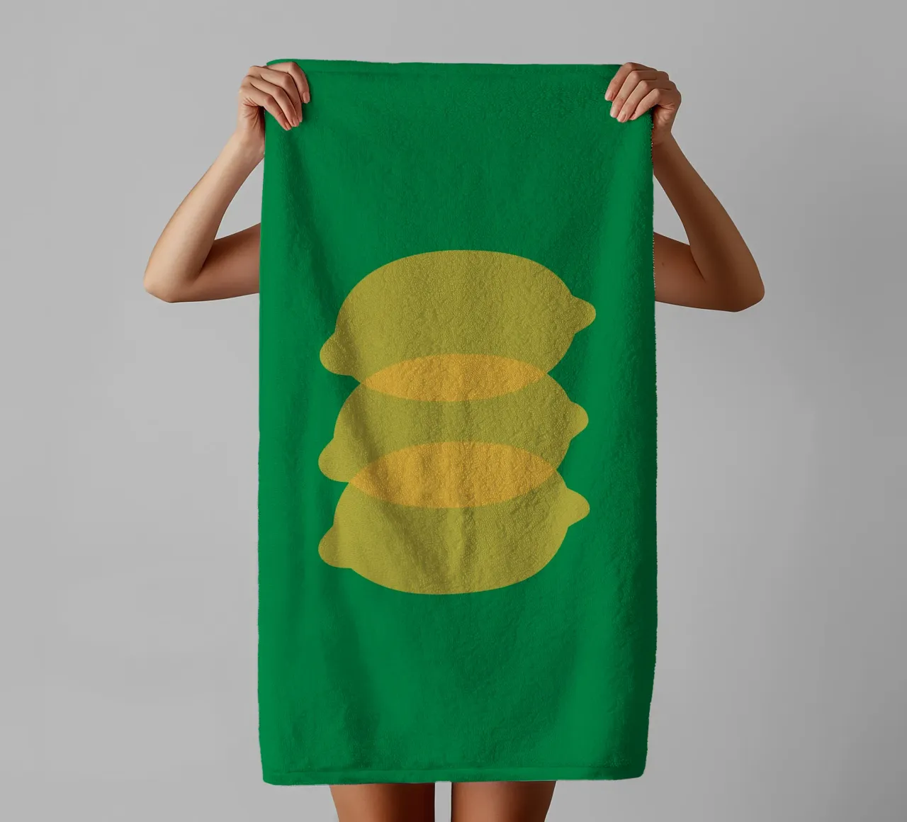 Vert Jaune Citron serviette de bain de galihstudio