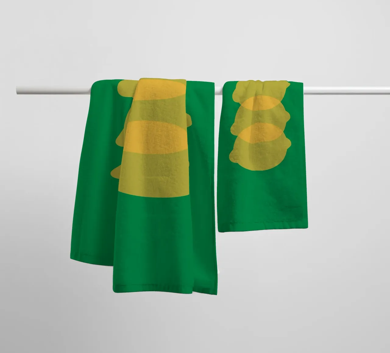 Vert Jaune Citron serviette de bain de galihstudio