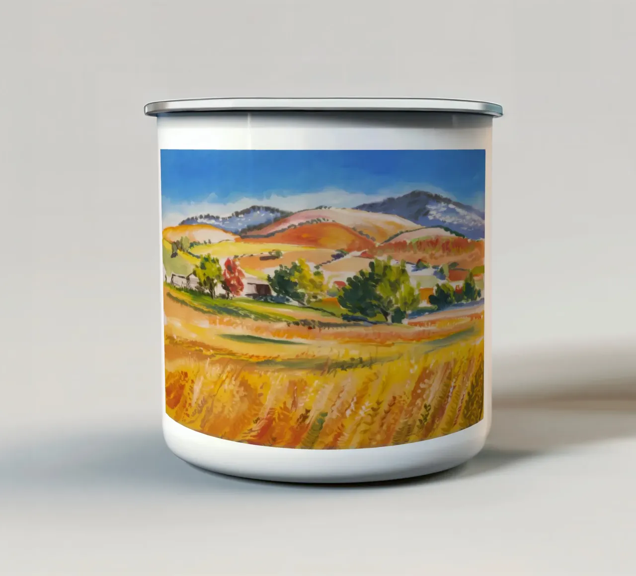 Fattoria dei Campi d'Oro tazza in smalto da Angkasa Mist