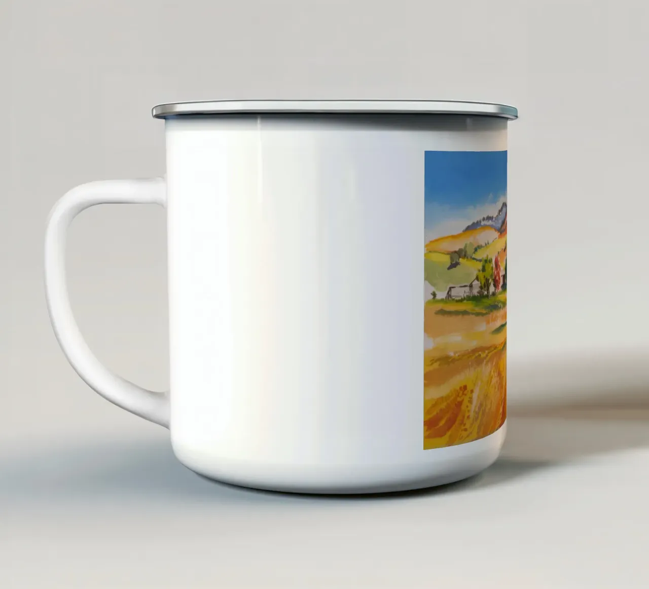 Fattoria dei Campi d'Oro tazza in smalto da Angkasa Mist