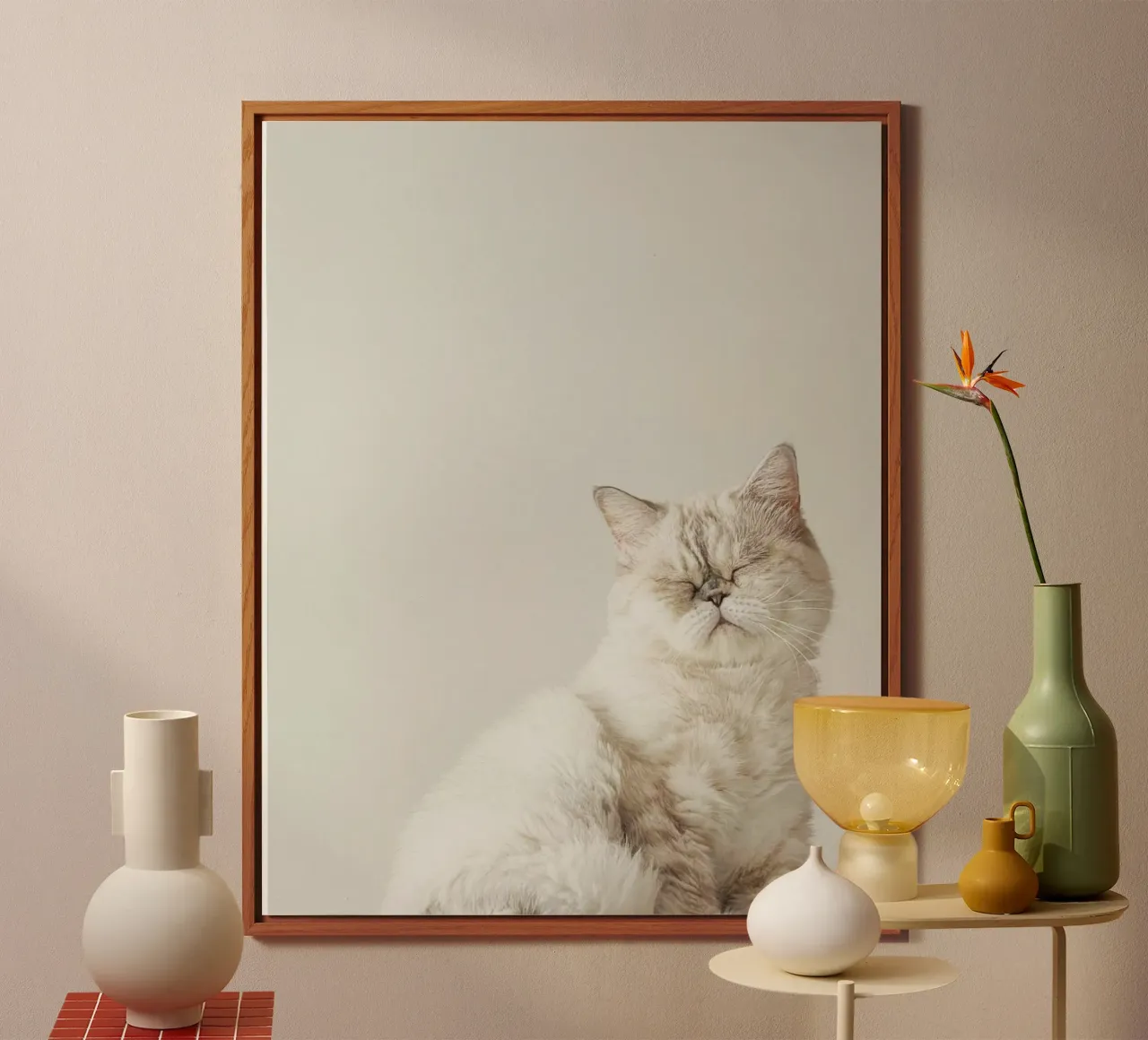 cat chill in shade alluminio dibond da feny