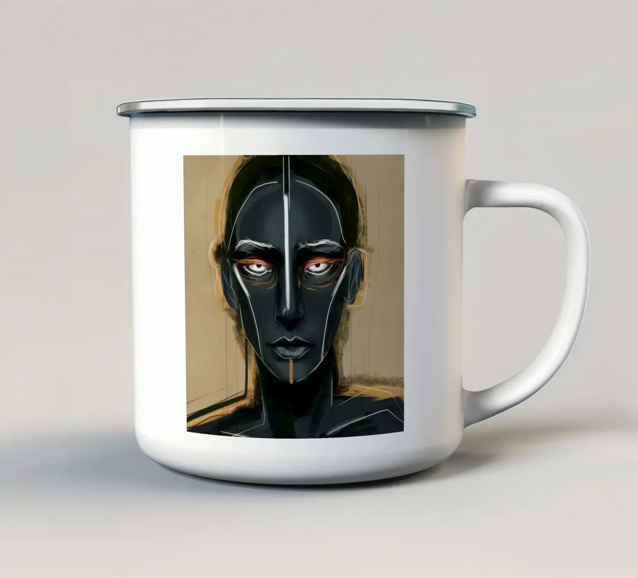 Sé ombra simmetrico tazza in smalto da Katarsis Mann