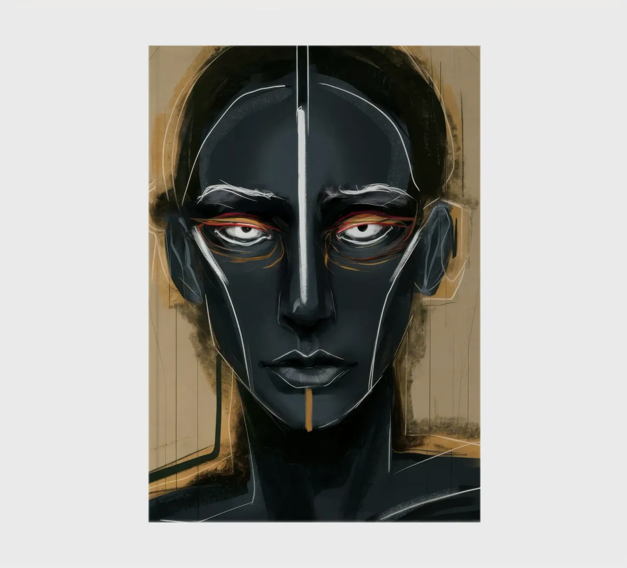 Symmetric Shadow Self notebook by Katarsis Mann