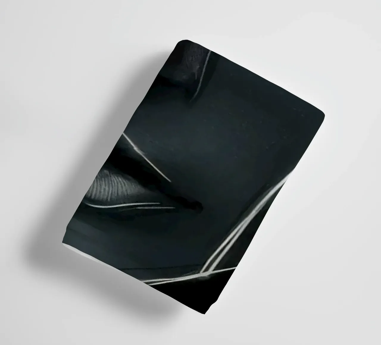 Symmetric Shadow Self towel by Katarsis Mann