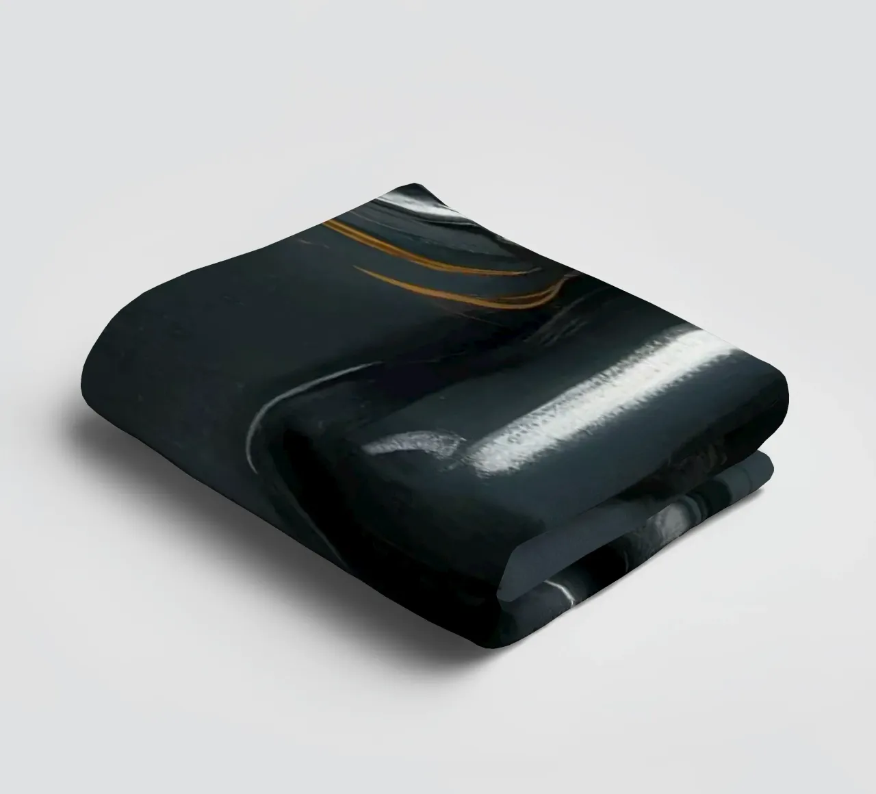 Symmetric Shadow Self towel by Katarsis Mann