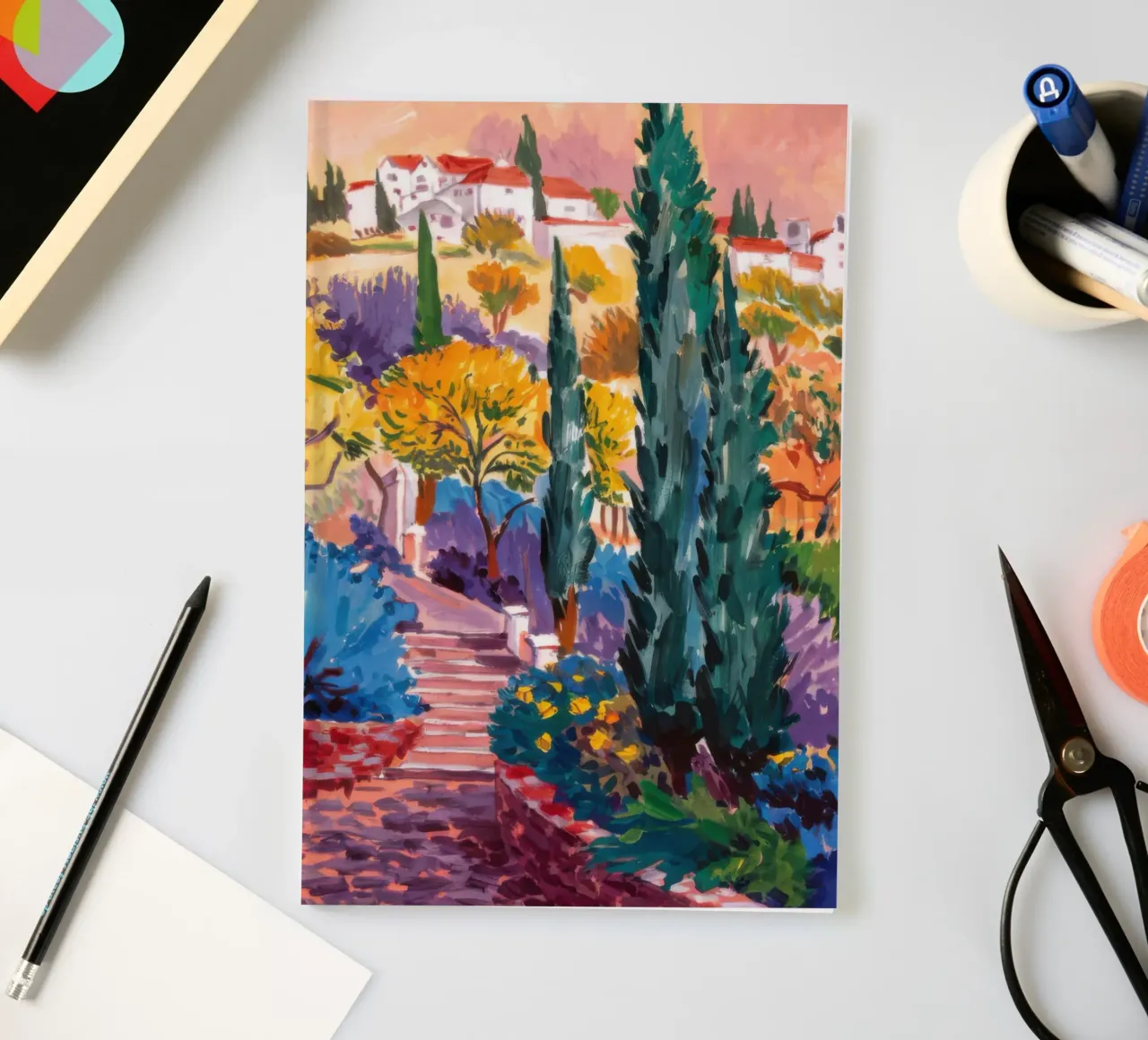 Chromatic Coastal Path notebook by Angkasa Mist