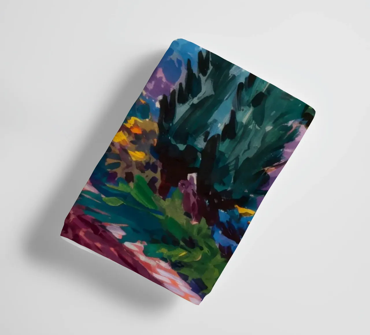 Chromatic Coastal Path towel by Angkasa Mist