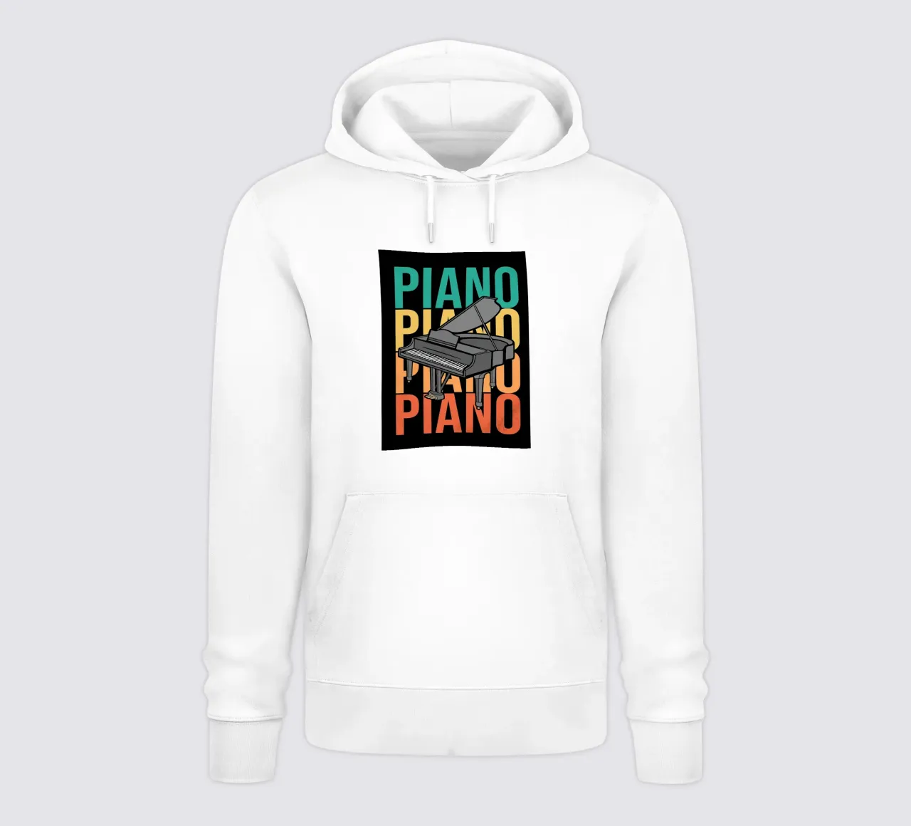 Retro Grand Piano Player felpa con cappuccio da VintageShop