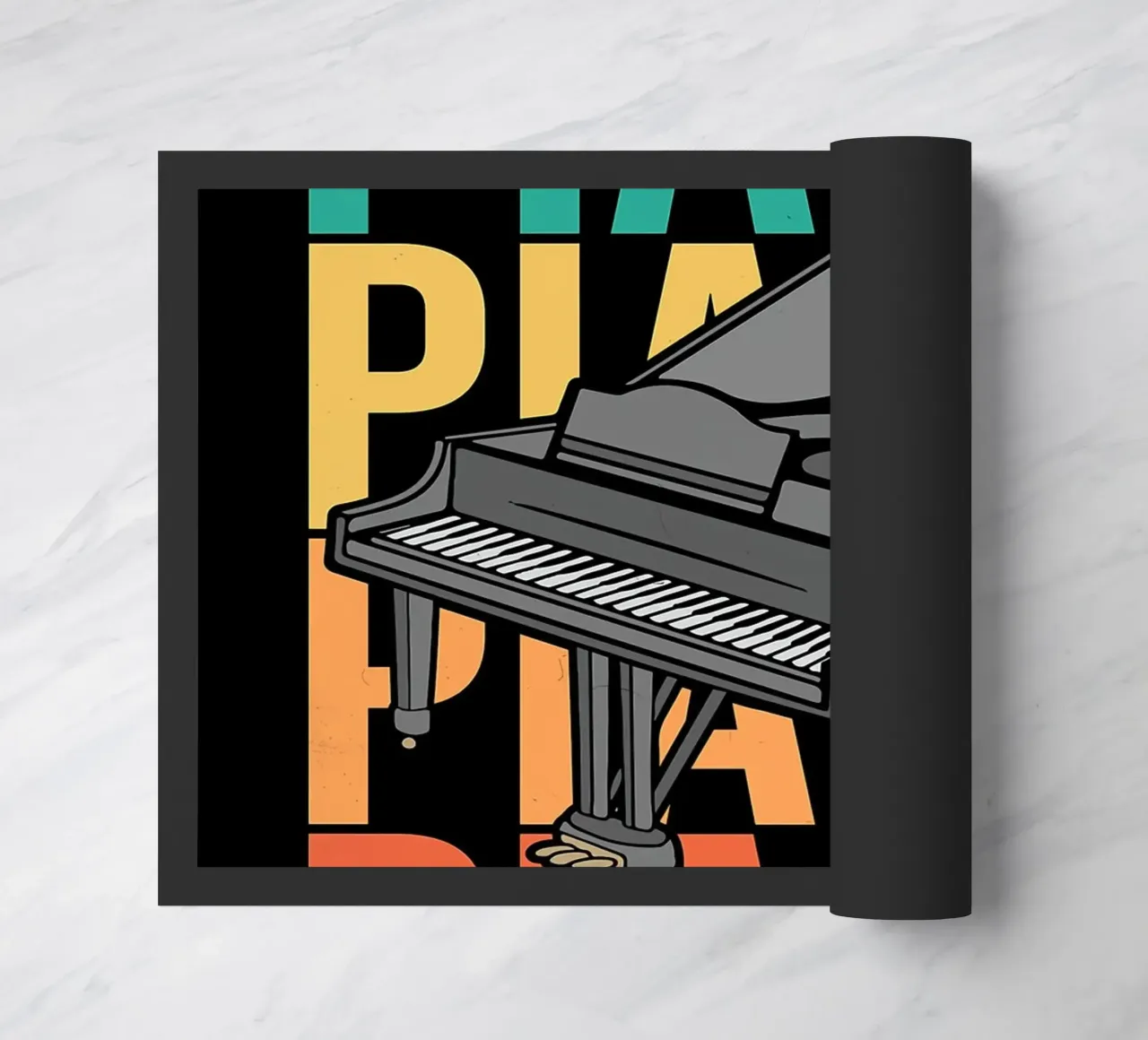 Retro Grand Piano Player zerbino da VintageShop