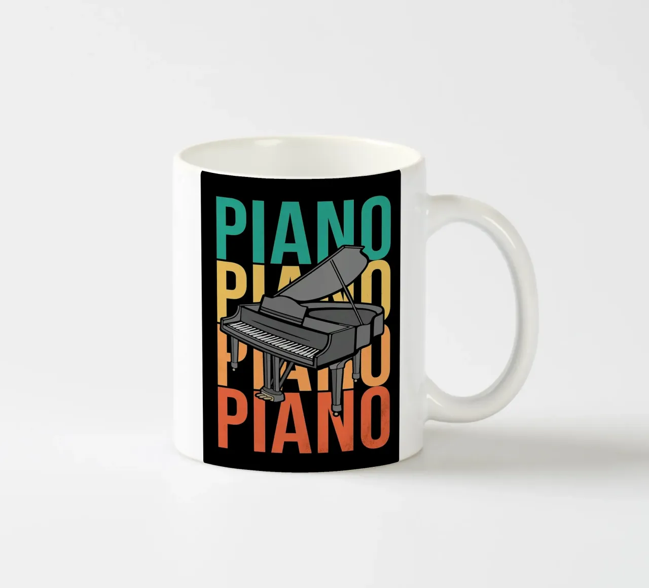 Retro Grand Piano Player tazza in ceramica da VintageShop